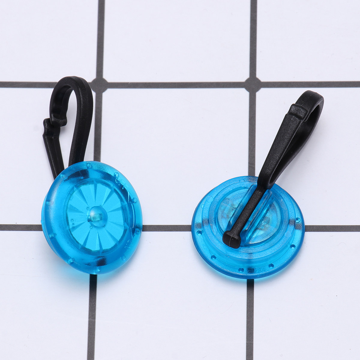 Running Visibility Gear - 2개입 미니 LED 안전등, 방수 클립형