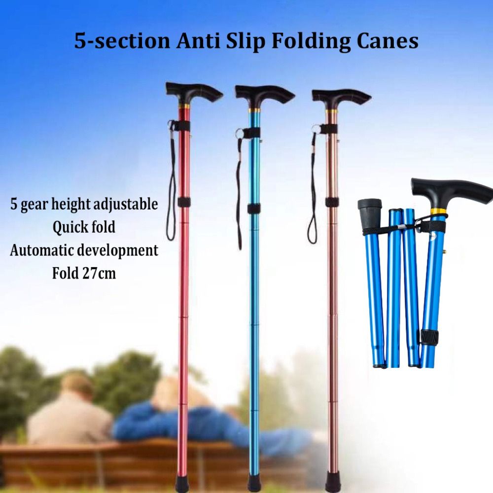Trekking Pole Carbon - 가볍고 접이식으로 휴대하기 편리한 5단 조절식