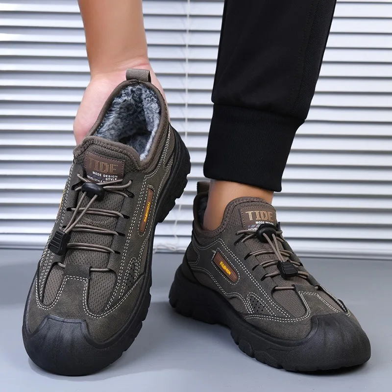 Running Shoes Men - 2026년 겨울, 남성용 신상 스노우 부츠: