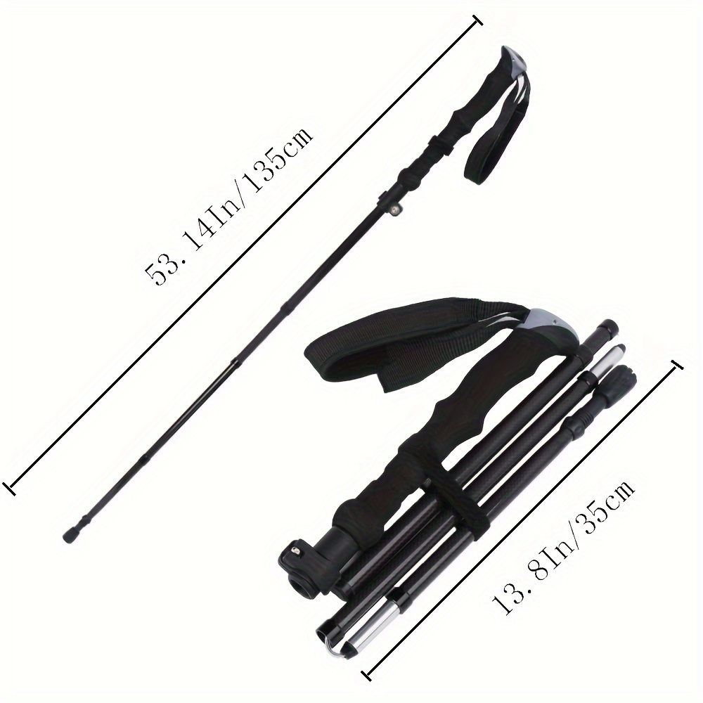 2팩 경량 100% 카본 파이버 접이식 스틱 - 걷기  - Trekking Pole Carbon 리뷰 및 가격