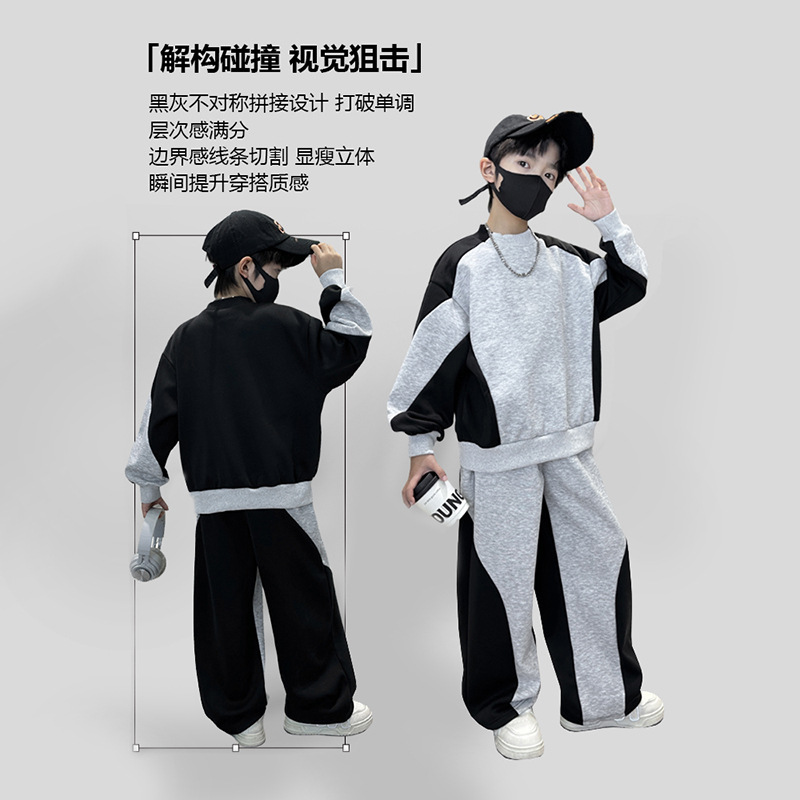 십대 소년 정장 가을 스포츠 세트 키즈 루즈 스웨터 스 - Running Gear Kids 리뷰 및 가격