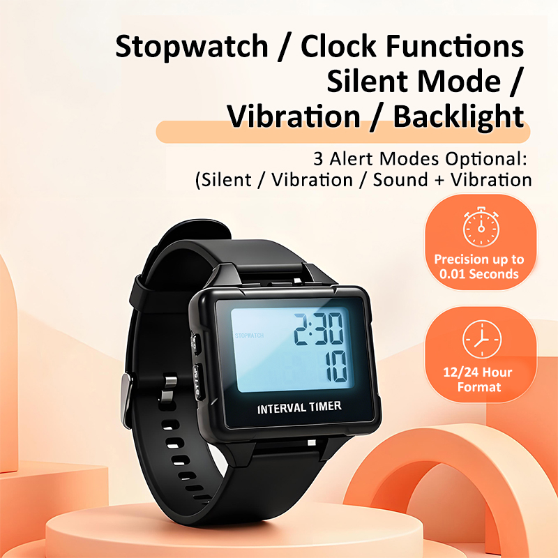 디지털 간격 타이머 스톱워치 시계 카운트다운 진동 무음 - Running Watch 리뷰 및 가격
